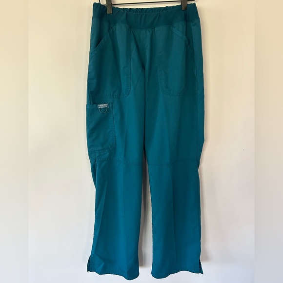 Cherokee Workwear Women's Scrub Set, Caribbean Blue, GUC, Size Small - Picture 6 of 8